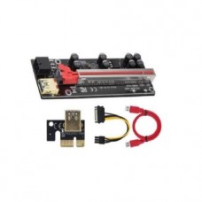 Red 009SPLUS PCI-E Riser Extender, 1X to 16X, Graphics Card, PCIE Extension Cable Adapter Single Interface