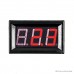 Red 1.42 cm (0.56 inch) AC220V Two Wire AC Voltmeter 70V ~ 500V Red 1.42 cm (0.56 inch) AC220V Two Wire AC Voltmeter 70V ~ 500V