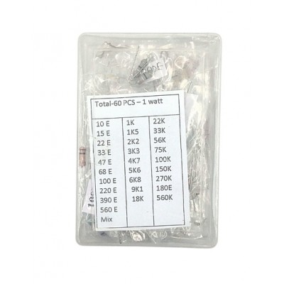 Resistance Box - Mix Resistor Pack - 1 Watt