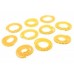 Self Locking Yellow Flexible Cable Marker PVC Ferrules (Numbered 0 to 9) 6 sq mm