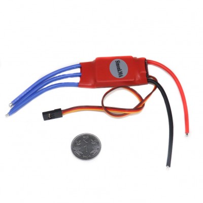 SimonK 30A BLDC ESC Electronic Speed Controller Without Connectors - Red Color SimonK 30A BLDC ESC Electronic Speed Controller Without Connectors - Red Color