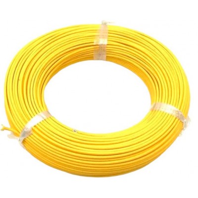 Single Strand Wire Roll for PCB - 25AWG (Gauge) - Yellow - 92 metre Single Strand Wire Roll for PCB - 25AWG (Gauge) - Yellow - 92 metre