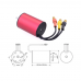 Surpass Hobby waterproof 2030 brushless motor Red & Black (4500 KV)
