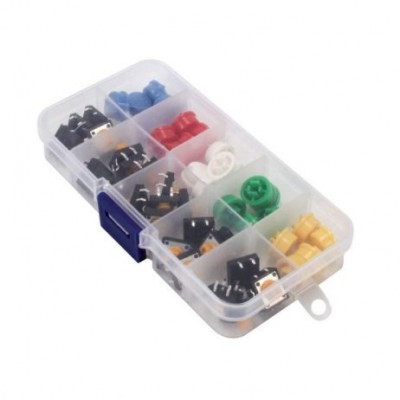 Tactile Push Button Switch Assorted Kit - 25 Pieces pack Tactile Push Button Switch Assorted Kit - 25 Pieces pack