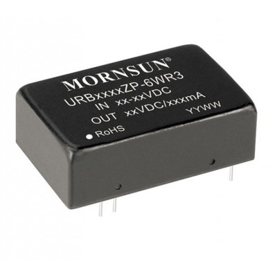 URB2424ZP-6WR3 Mornsun 24V to 24V DC-DC Converter 6W Power Supply Module - DIP Package URB2424ZP-6WR3 Mornsun 24V to 24V DC-DC Converter 6W Power Supply Module - DIP Package