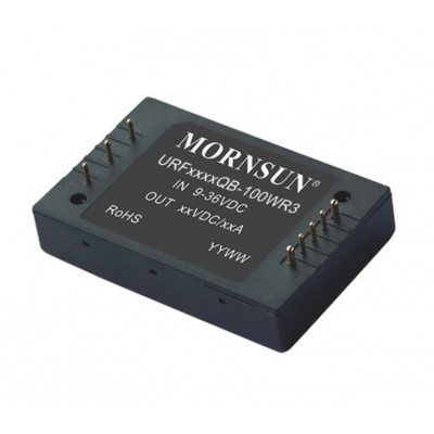 URF2405QB-100WR3 Mornsun 24V to 5V DC-DC Converter 100W Power Supply Module - Five Sided Metal Shielded Package URF2405QB-100WR3 Mornsun 24V to 5V DC-DC Converter 100W Power Supply Module - Five Sided Metal Shielded Package