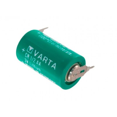 VARTA CR 1/2AA 3V 950mAh Lithium Battery with Soldering Lugs VARTA CR 1/2AA 3V 950mAh Lithium Battery with Soldering Lugs