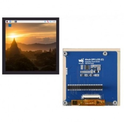 Waveshare 4 inch 720x720 Square Capacitive Touch Screen LCD (C) for Raspberry Pi