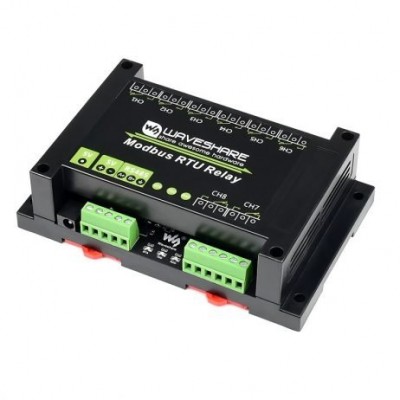 Waveshare Industrial Modbus RTU 8-Channel Relay Module RS485 Bus, Multi Protection Waveshare Industrial Modbus RTU 8-Channel Relay Module RS485 Bus, Multi Protection