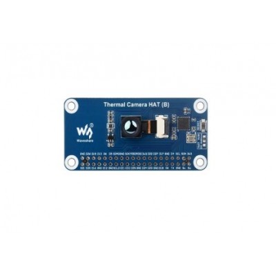 Waveshare Long-wave IR Thermal Imaging Camera HAT (B) For Raspberry Pi, Options For 90 FOV, Raspberry Pi IR Camera, 8062 Pixels, Standard 40PIN GPIO Header