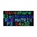 Waveshare RGB Full-Color LED Matrix Panel, 4mm Pitch, 64x32 Pixels, Adjustable Brightness