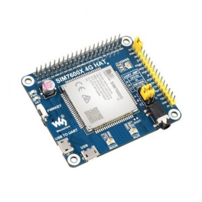 Waveshare SIM7600G-H 4G HAT For Raspberry Pi, LTE Cat-4 4G / 3G / 2G Support