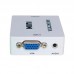 White VGA TO HDMI Converter Box 1080P 60Hz VGA2HDMI