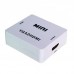 White VGA TO HDMI Converter Box 1080P 60Hz VGA2HDMI