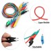 Yellow 1M Double End Test lead Wire 4mm Banana Plug Alligator Clip Crocodile 15A