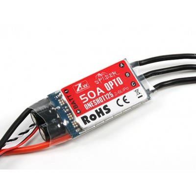 ZTW Spider Series 50A OPTO Multi-Rotor ESC 2~6S w/12V Out (SimonK Firmware)